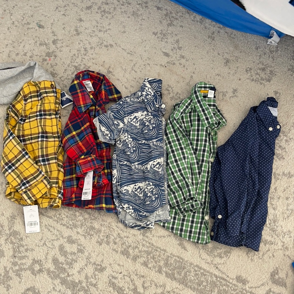 Boys dress shirt, flannels